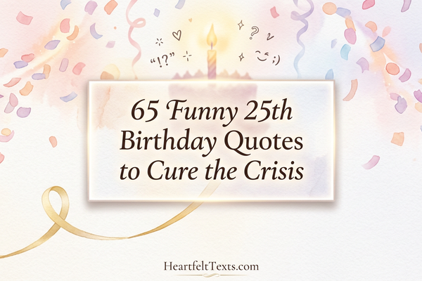 65 Funny 25th Birthday Quotes to Cure the Crisis