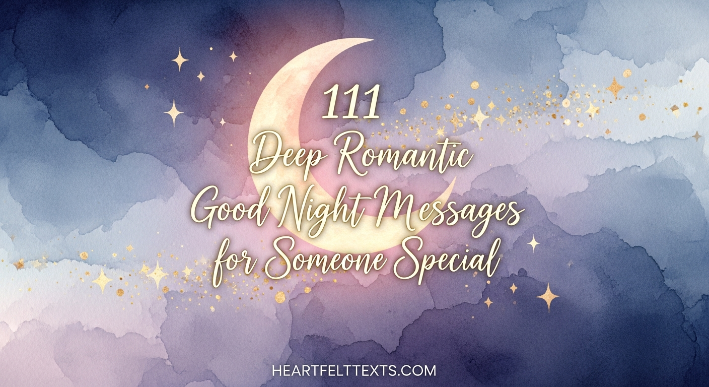 111 Deep Romantic Good Night Messages for Someone Special