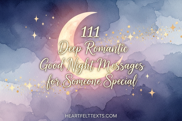 111 Deep Romantic Good Night Messages for Someone Special