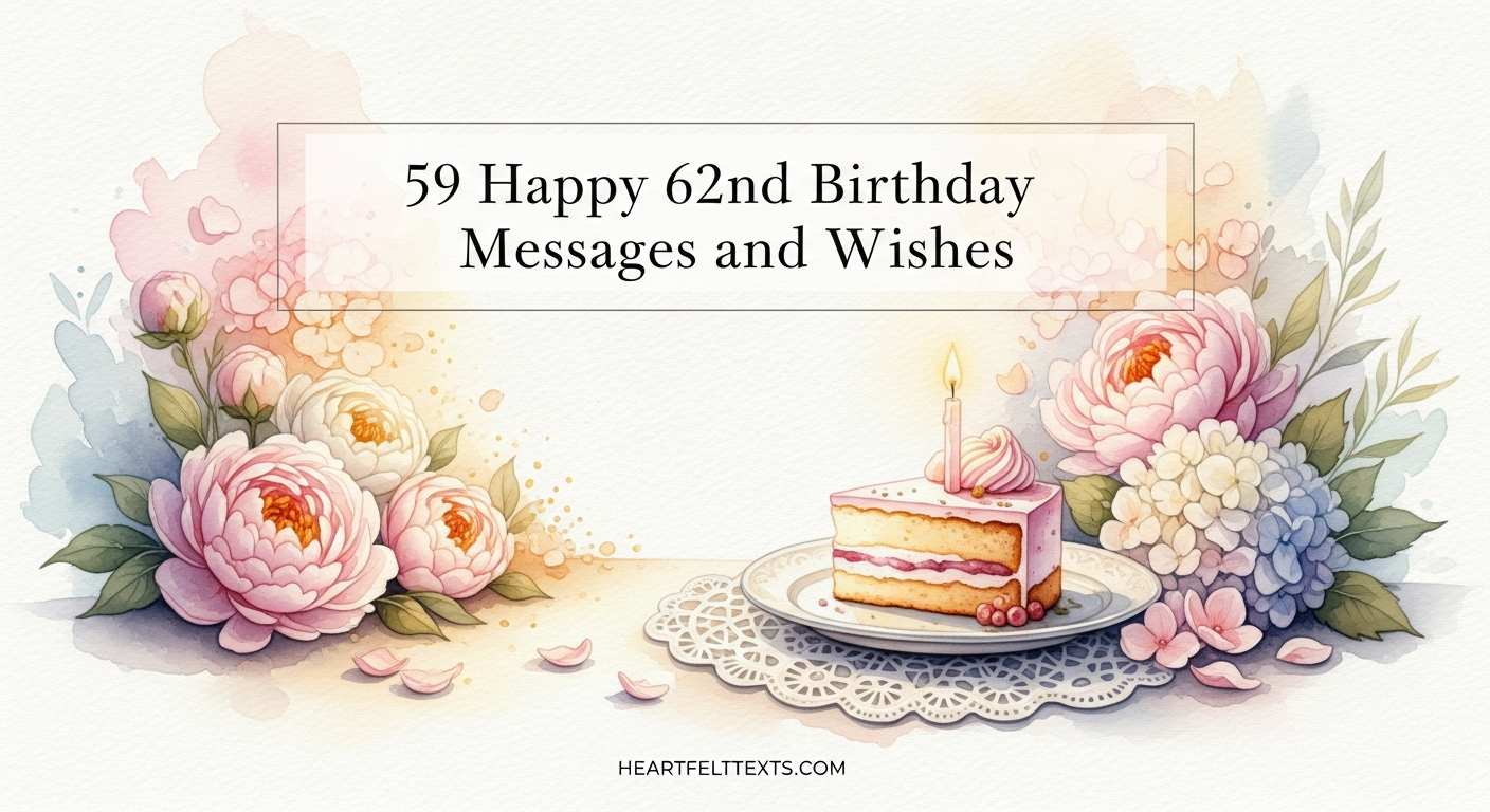 59 Happy 62nd Birthday Messages and Wishes