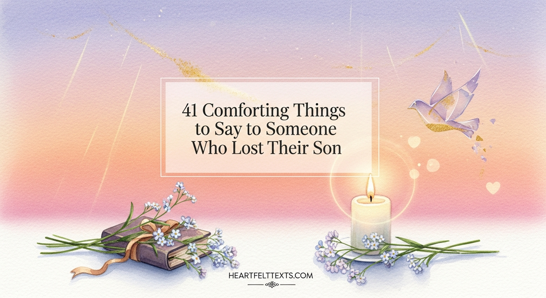 41 Comforting Things to Say to Someone Who Lost Their Son