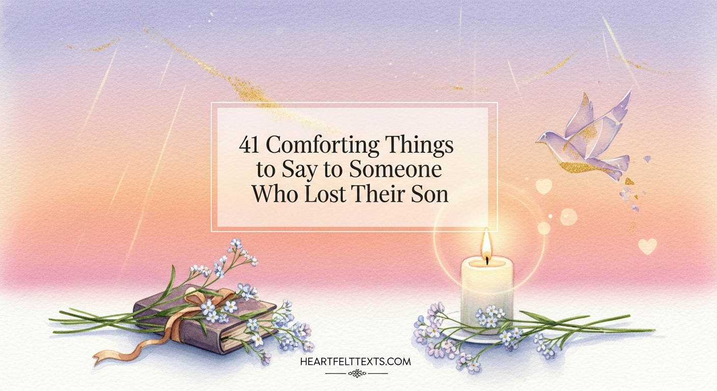 41 Comforting Things to Say to Someone Who Lost Their Son