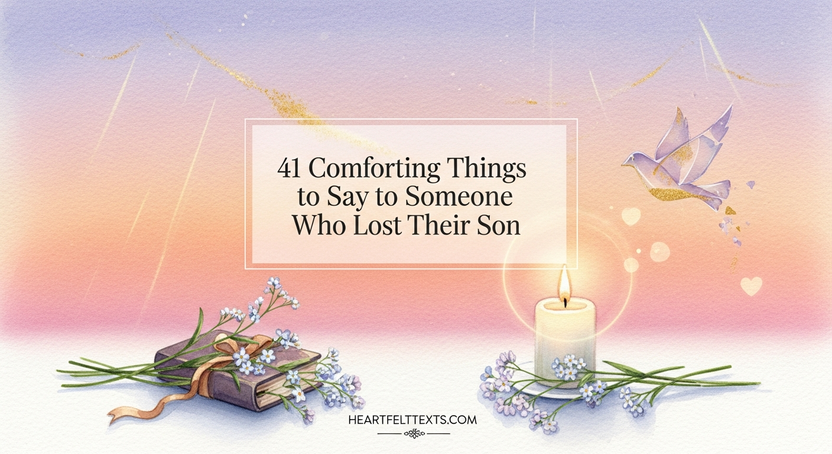 41 Comforting Things to Say to Someone Who Lost Their Son – HeartfeltTexts