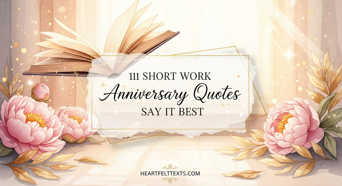 111 Short Work Anniversary Quotes Say It Best