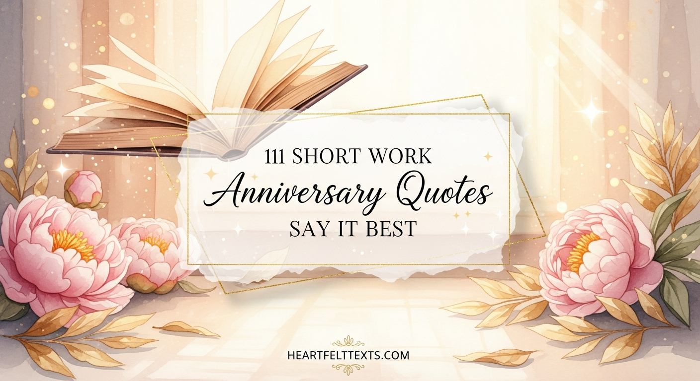 111 Short Work Anniversary Quotes Say It Best