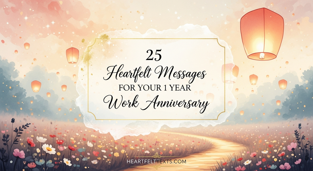 25 Heartfelt Messages 1 Year Work Anniversary Self