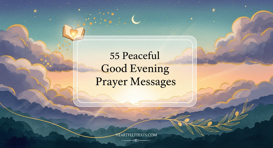 55 Peaceful Good Evening Prayer Messages