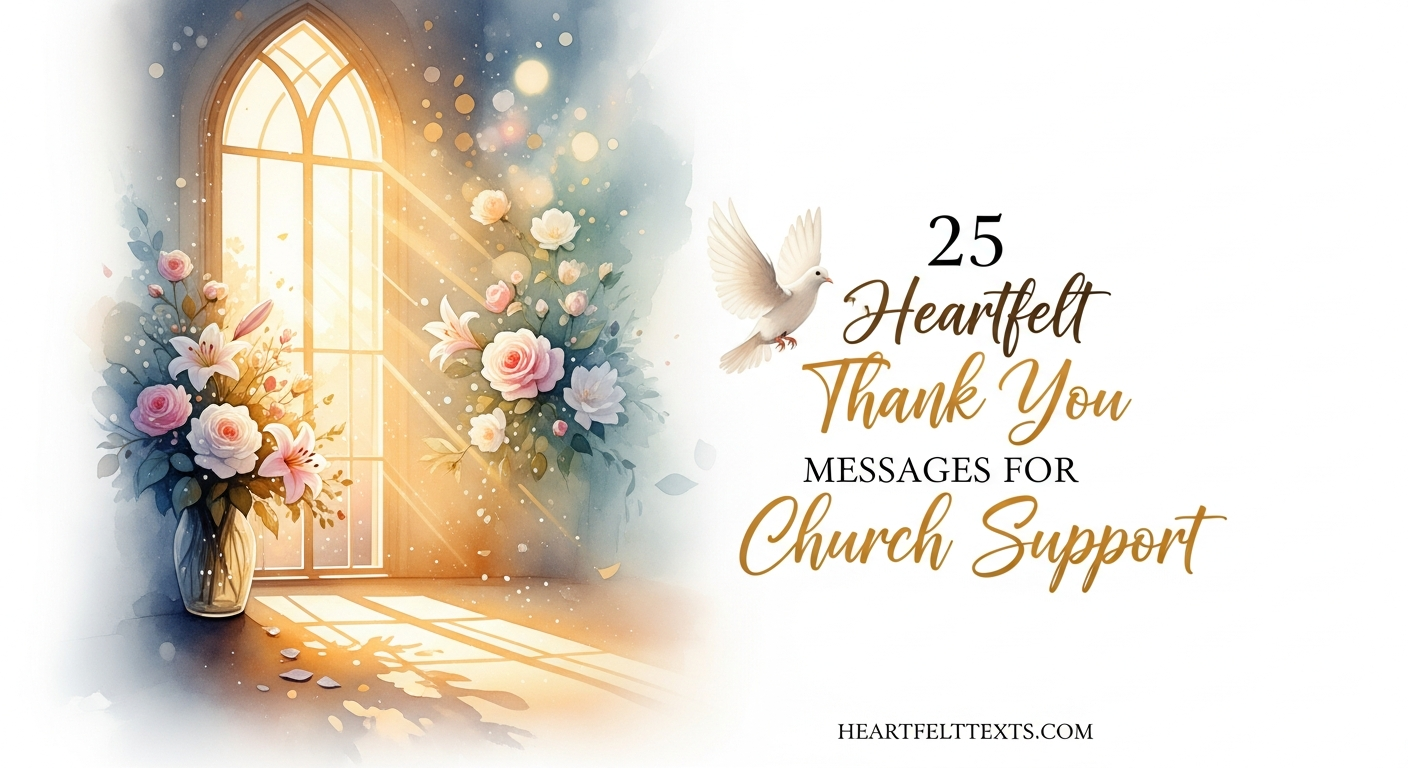 25 Heartfelt Thank You Messages for Church Support