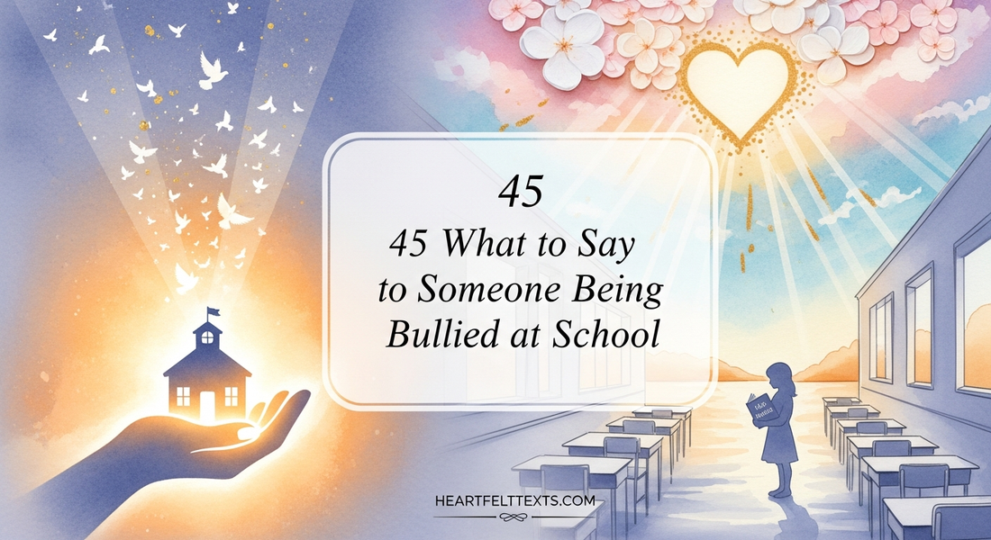 45 What to Say to Someone Being Bullied at School