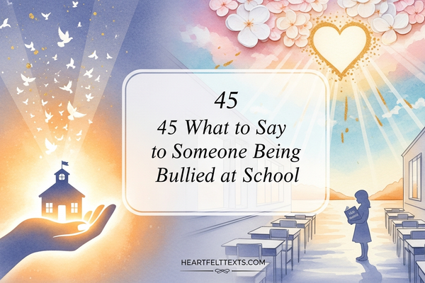 45 What to Say to Someone Being Bullied at School
