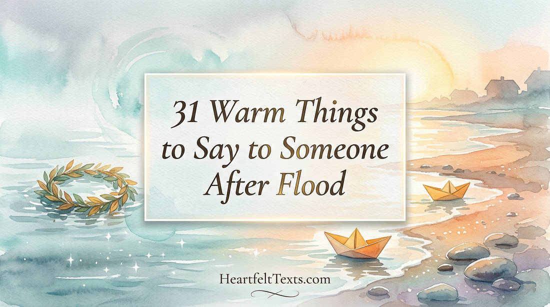 31 Warm Things to Say to Someone After Flood