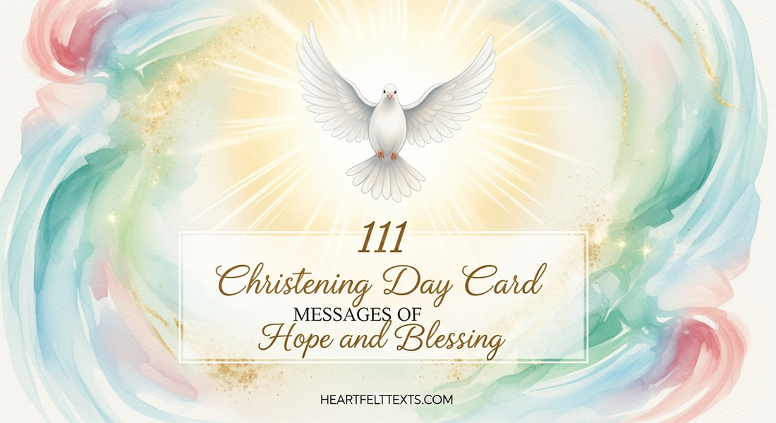 111 Christening Day Card Messages of Hope and Blessing