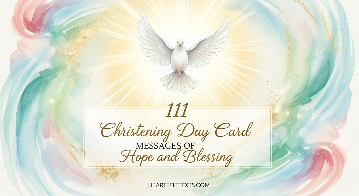 111 Christening Day Card Messages of Hope and Blessing