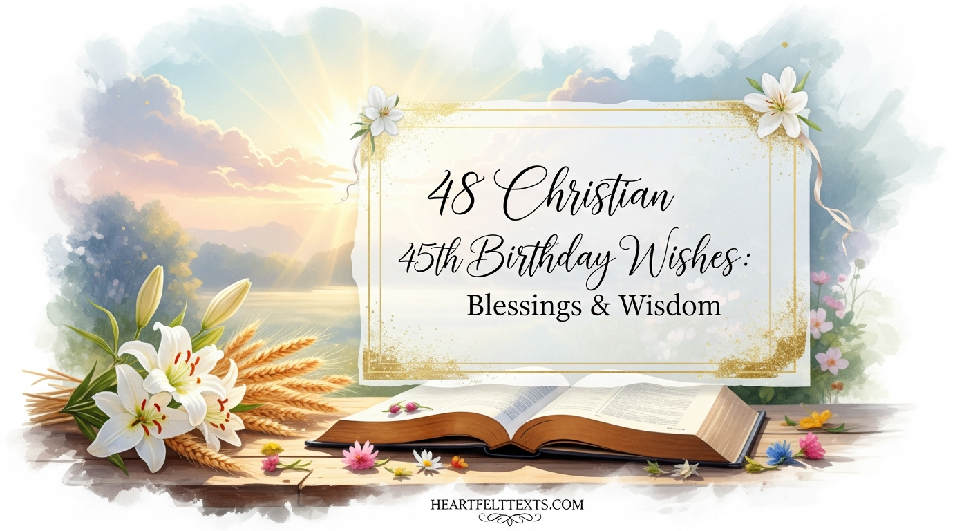 48 Christian 45th Birthday Wishes: Blessings & Wisdom