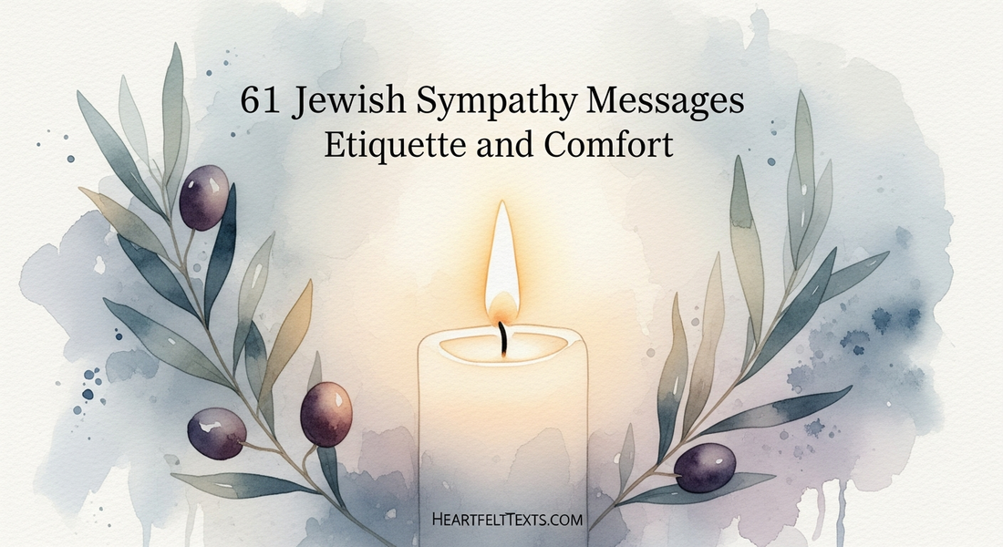 61 Jewish Sympathy Messages Etiquette and Comfort