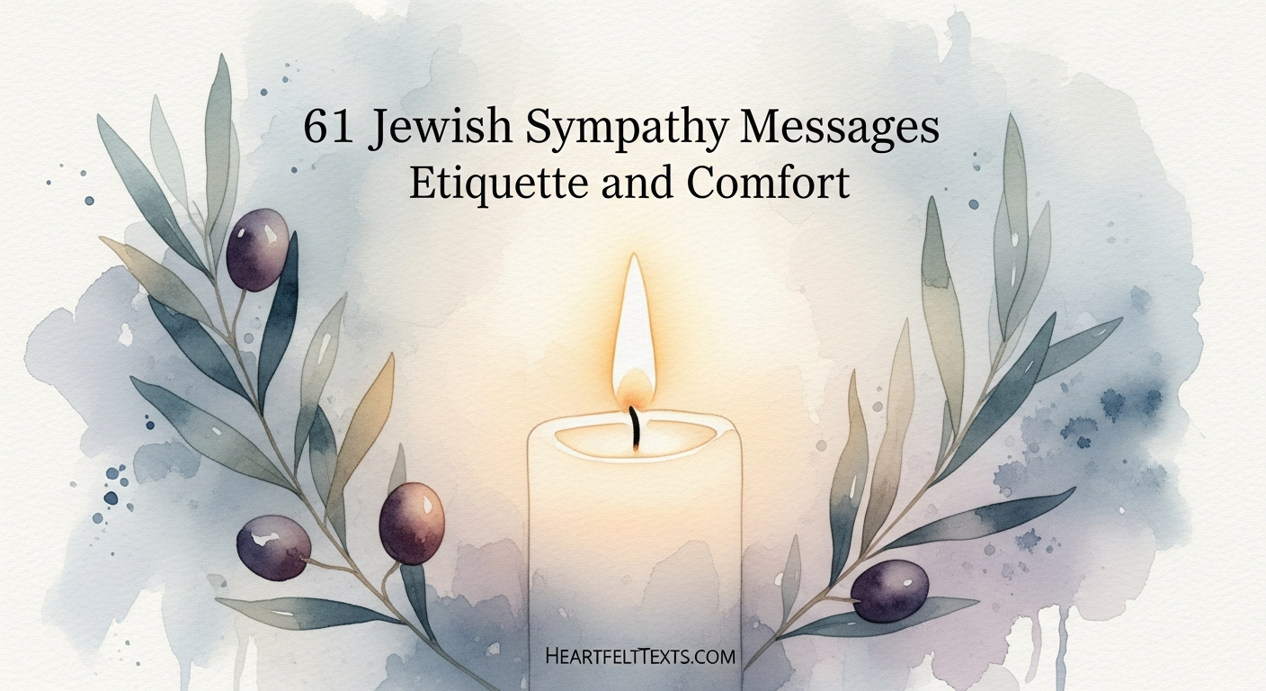 61 Jewish Sympathy Messages Etiquette and Comfort
