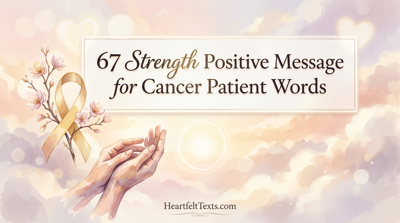 67 Strength Positive Message for Cancer Patient Words