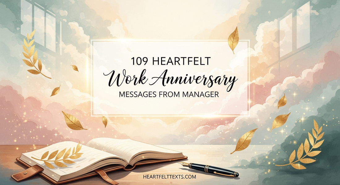 109 Heartfelt Work Anniversary Messages from Manager