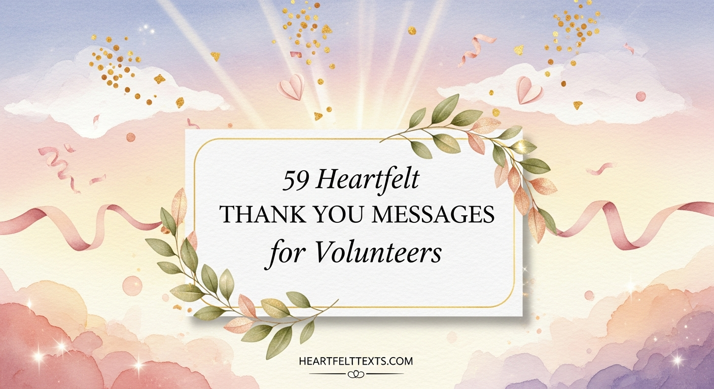 59 Heartfelt Thank You Messages for Volunteers