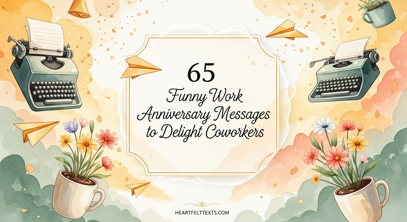 65 Funny Work Anniversary Messages to Delight Coworkers