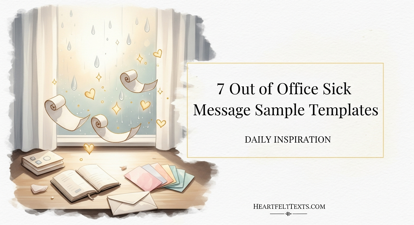 7 Out of Office Sick Message Sample Templates