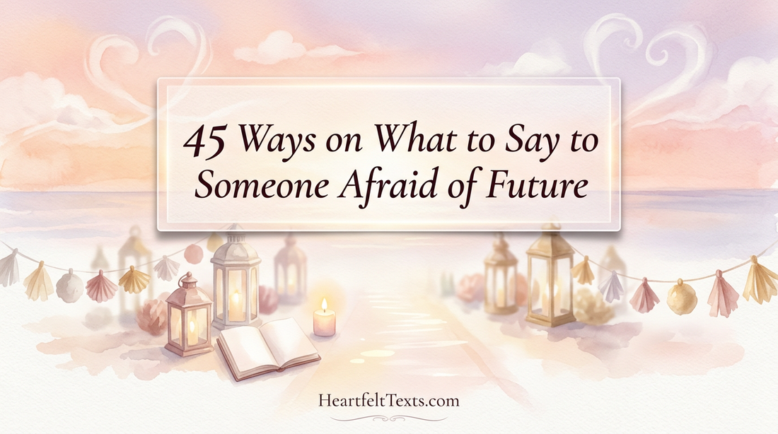 45 Ways on What to Say to Someone Afraid of Future