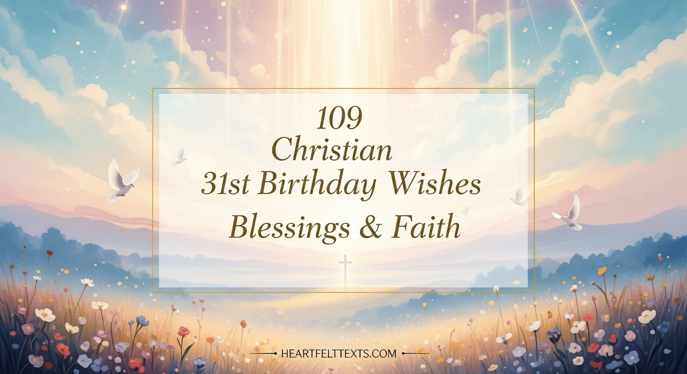 109 Christian 31st Birthday Wishes Blessings & Faith