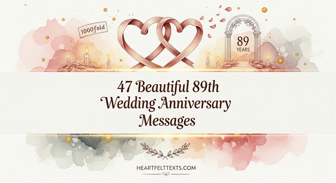 47 Beautiful 89th Wedding Anniversary Messages