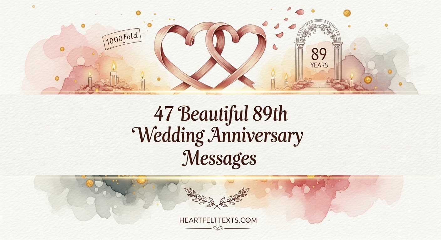 47 Beautiful 89th Wedding Anniversary Messages