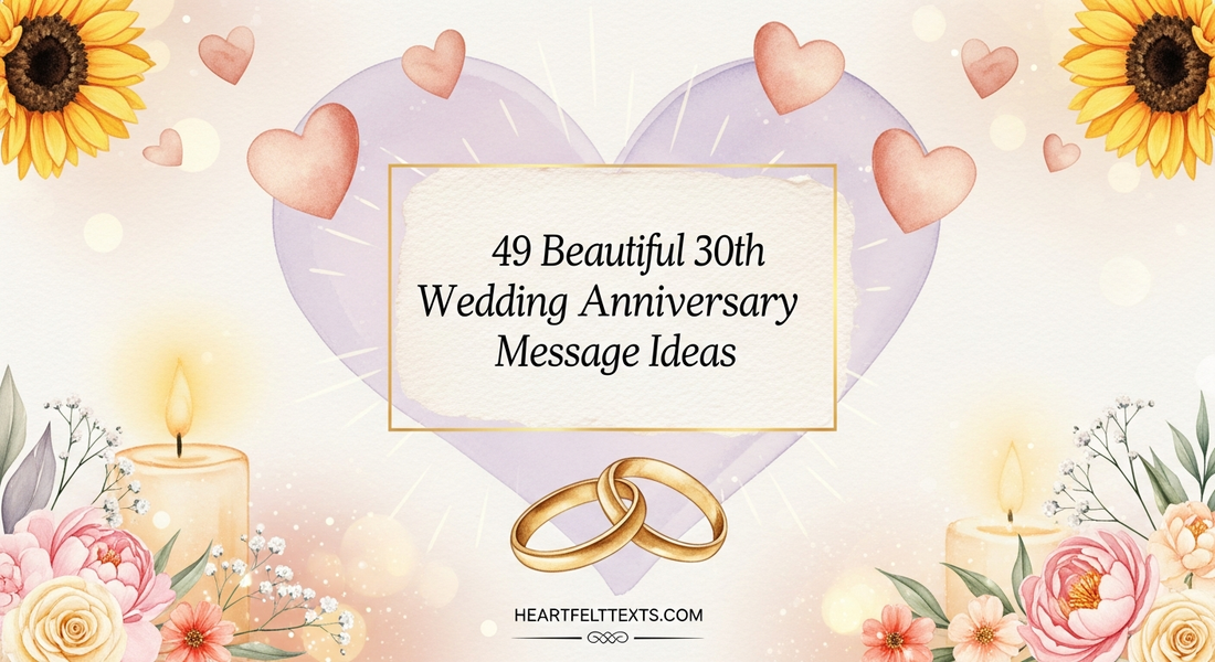 49 Beautiful 30th Wedding Anniversary Message Ideas