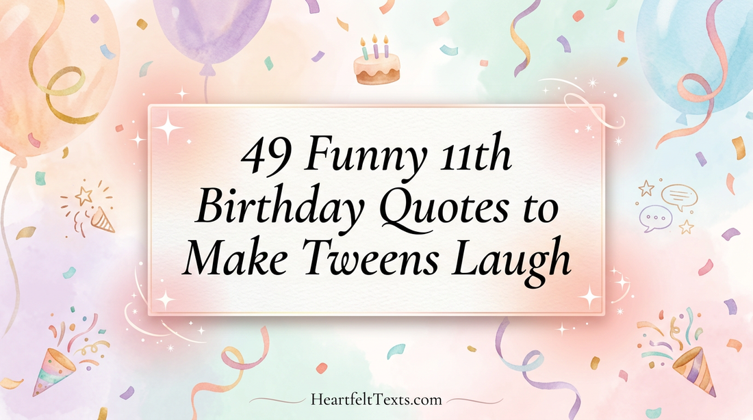 49 Funny 11th Birthday Quotes to Make Tweens Laugh