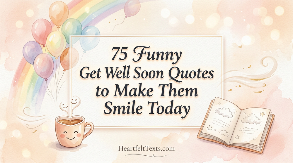 75 Funny Get Well Soon Quotes to Make Them Smile Today
