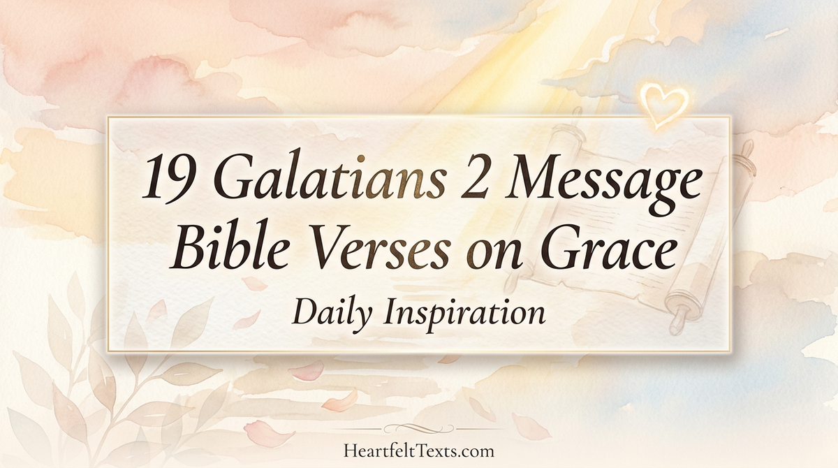 19 Galatians 2 Message Bible Verses on Grace