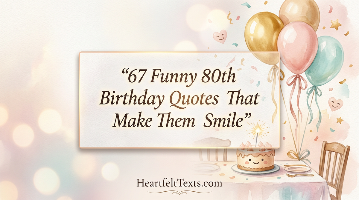 67 Funny 80th Birthday Quotes That Make Them Smile