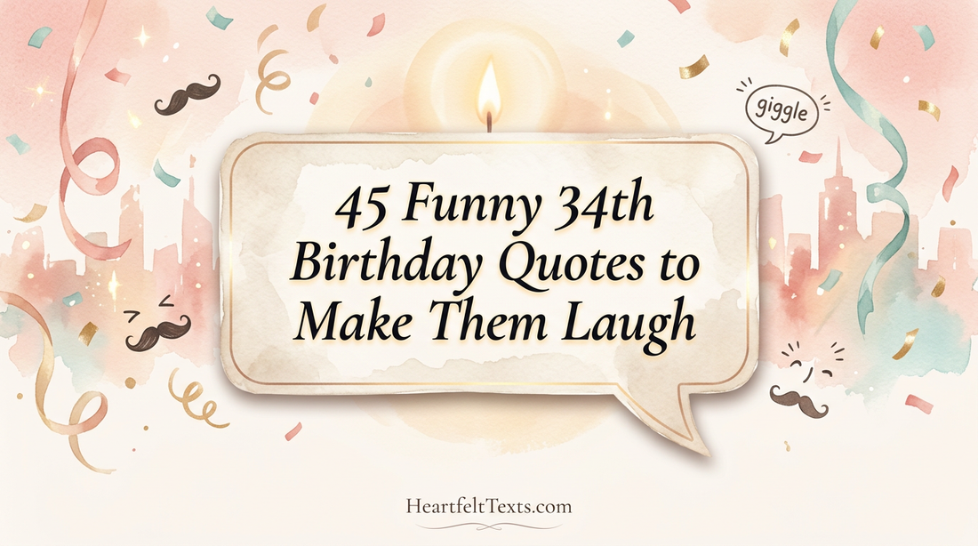 45 Funny 34th Birthday Quotes to Make Them Laugh