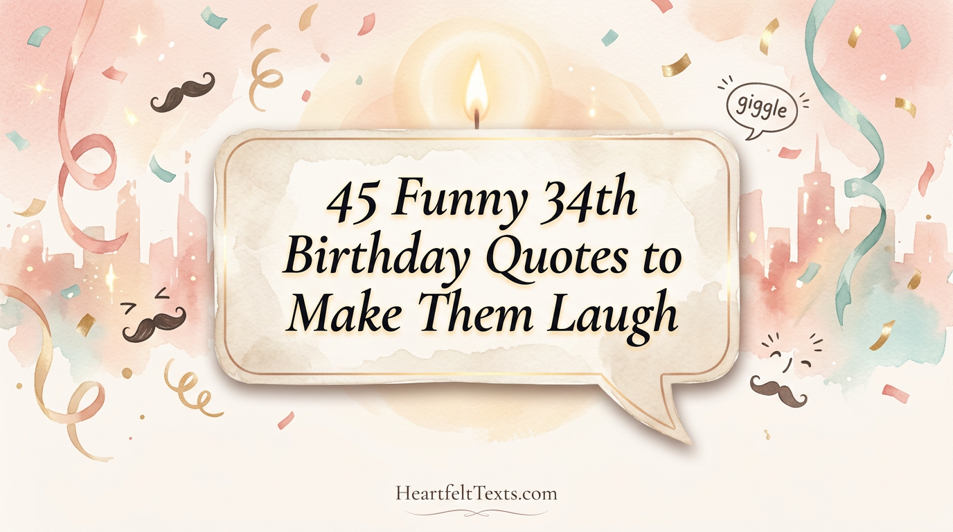 45 Funny 34th Birthday Quotes to Make Them Laugh