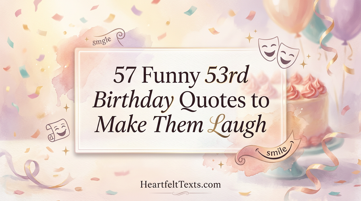 57 Funny 53rd Birthday Quotes to Make Them Laugh