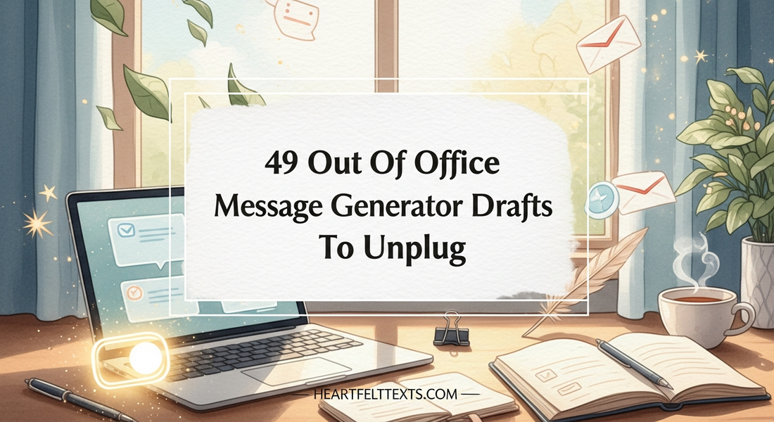 49 Out Of Office Message Generator Drafts To Unplug
