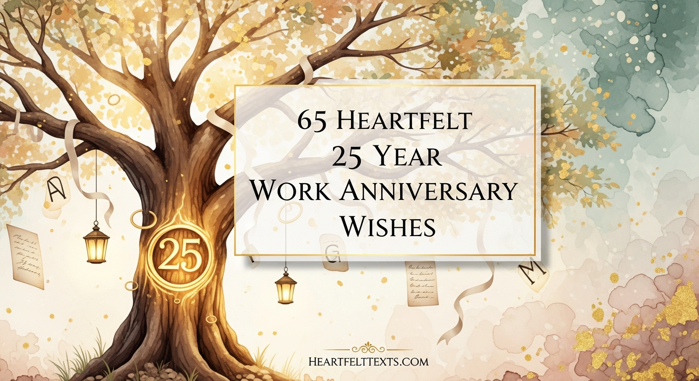 65 Heartfelt 25 Year Work Anniversary Wishes