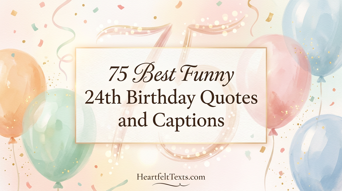 75 Best Funny 24th Birthday Quotes and Captions