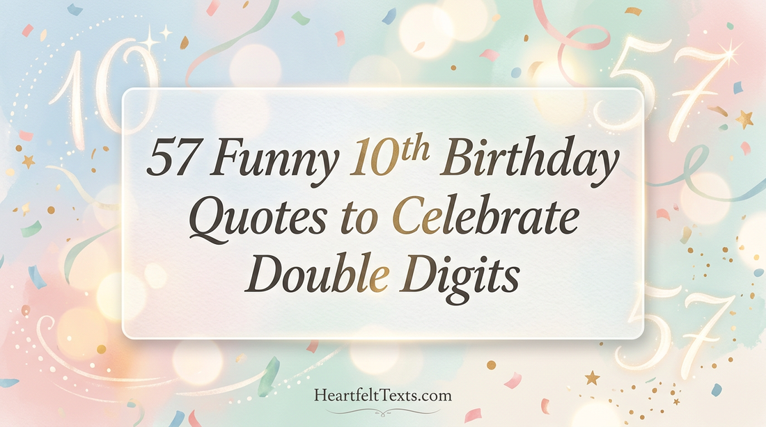 57 Funny 10th Birthday Quotes to Celebrate Double Digits