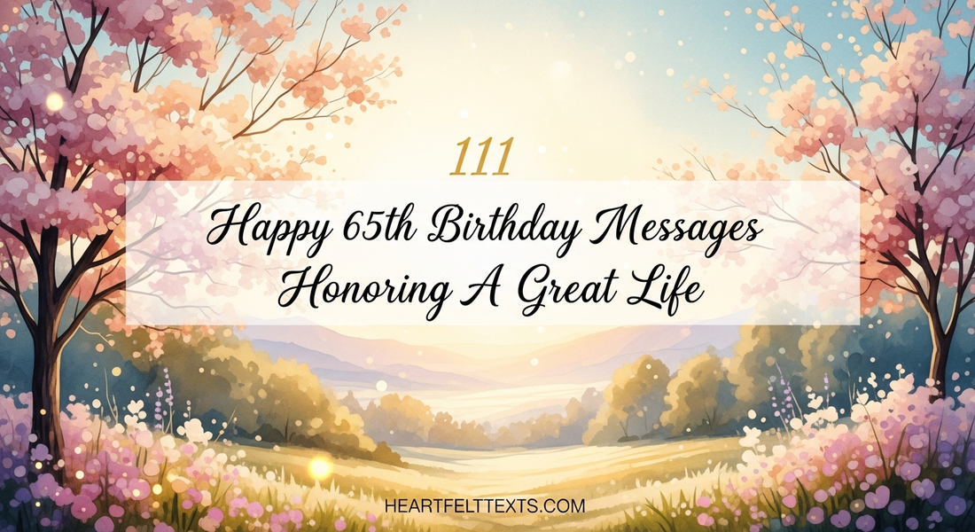 111 Happy 65th Birthday Messages Honoring A Great Life