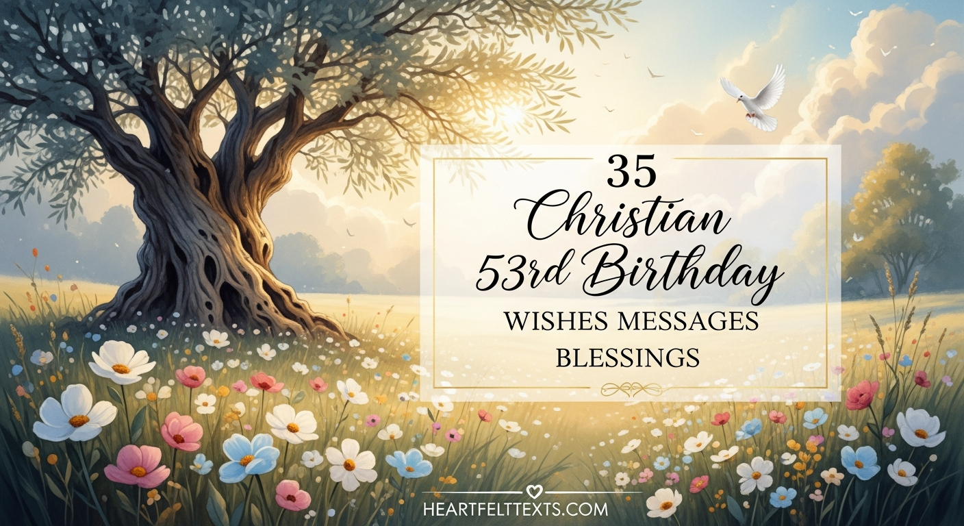 35 Christian 53rd Birthday Wishes Messages Blessings