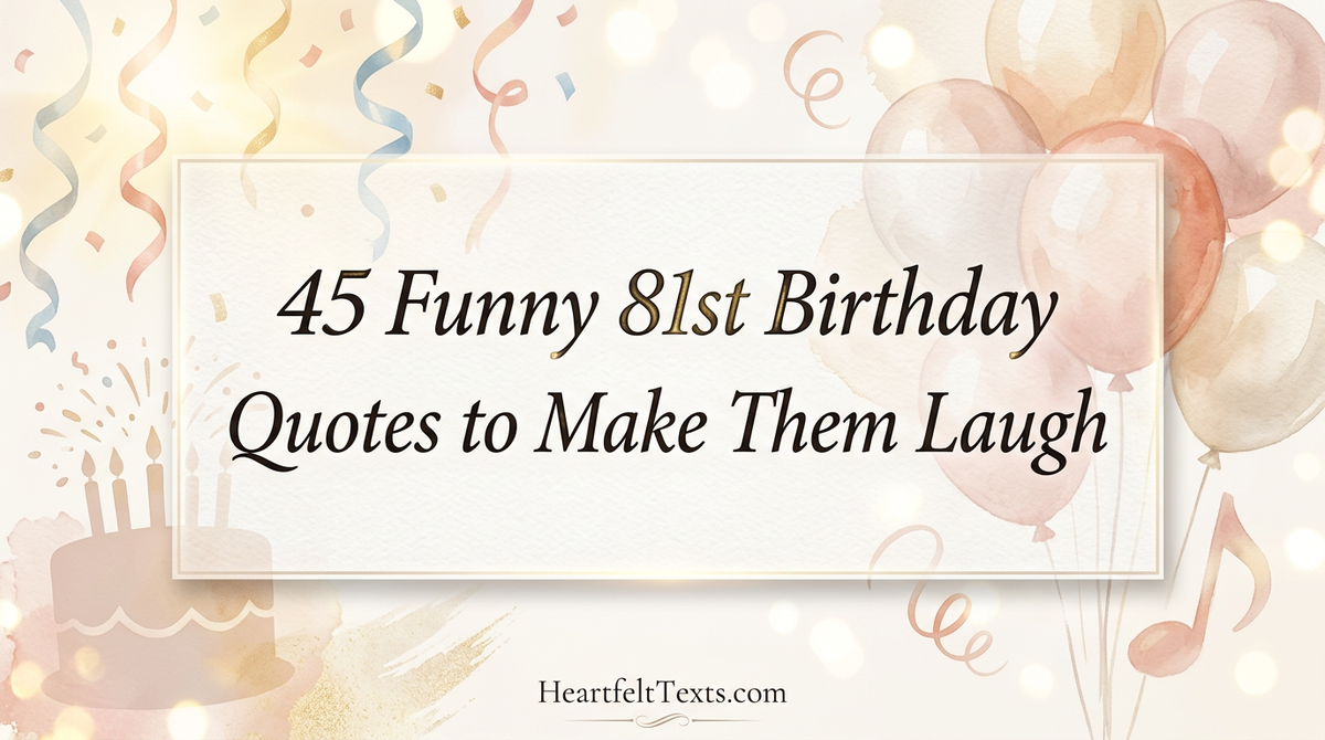 45 Funny 81st Birthday Quotes to Make Them Laugh