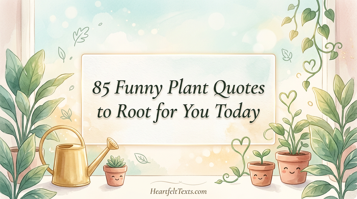 85 Funny Plant Quotes to Root for You Today
