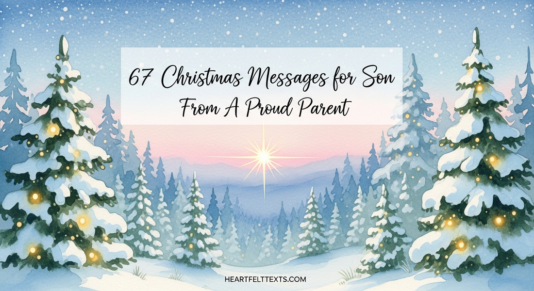 67 Christmas Messages for Son From A Proud Parent