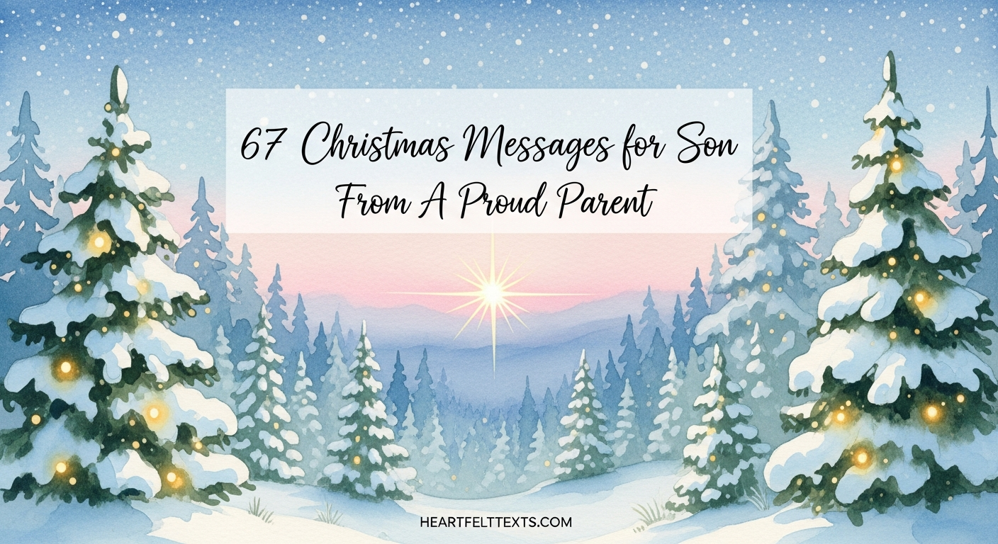 67 Christmas Messages for Son From A Proud Parent