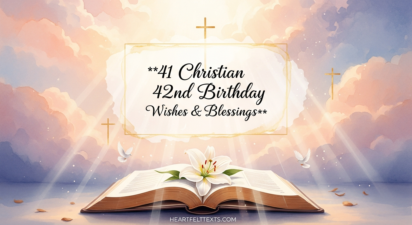 41 Christian 42nd Birthday Wishes Blessings
