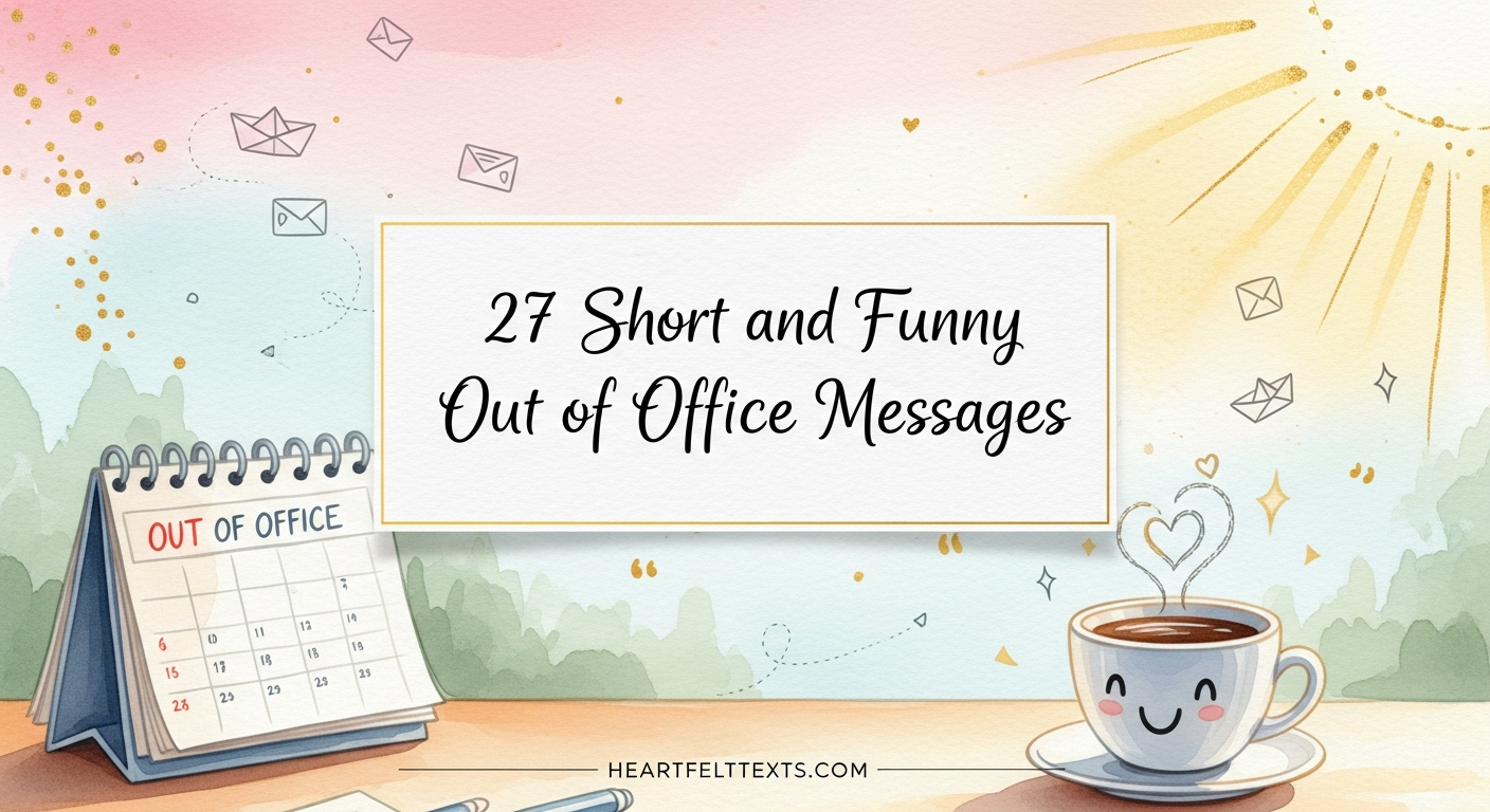 27 Short and Funny Out of Office Messages