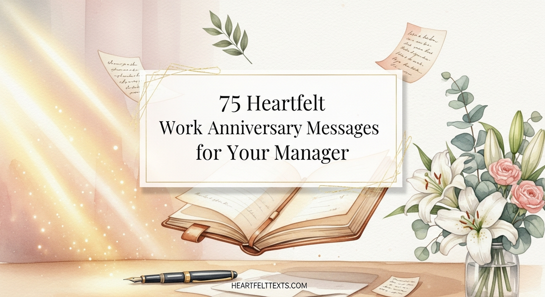 75 Heartfelt Work Anniversary Messages for Your Manager